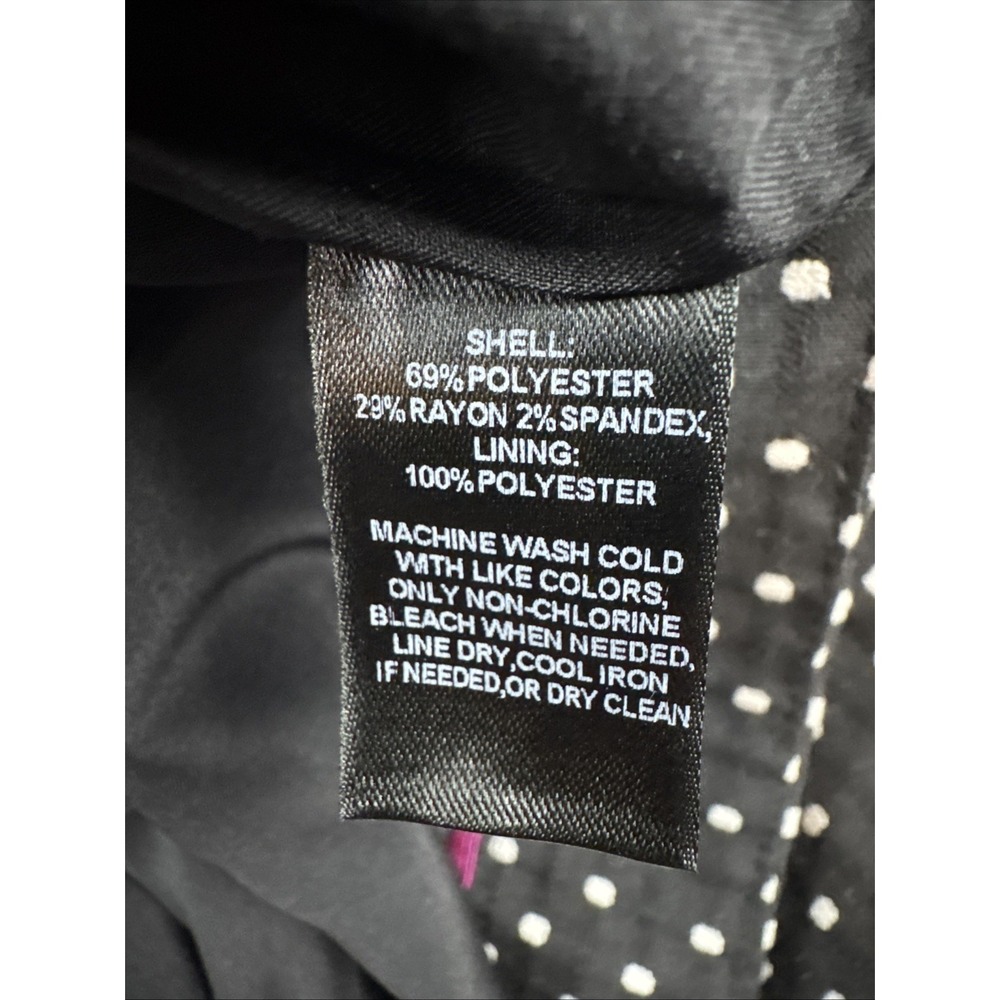 White House Black Market Womens‎ Sz 8 Ruffled Hem Polka Dot Flounce Skirt Office - Picture 8 of 8